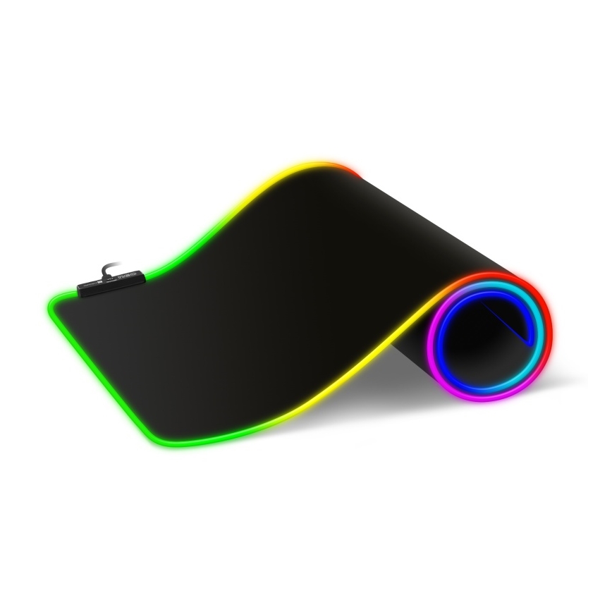 CONNECT IT CMP-3100-LG - LED RGB Ігровий килимок для миші та клавіатури 80x30 см чорний