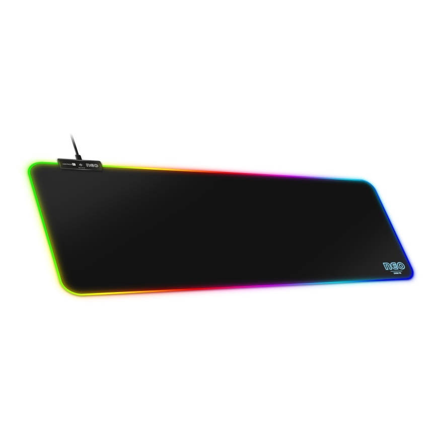 CONNECT IT CMP-3100-LG - LED RGB Ігровий килимок для миші та клавіатури 80x30 см чорний