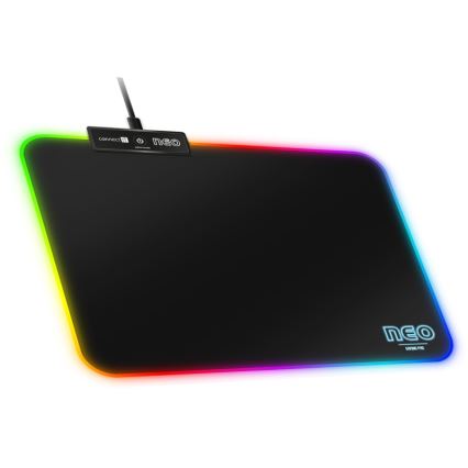 CONNECT IT CMP-3100-SM - LED RGB Ігровий килимок для миші 32x24,5 см чорний