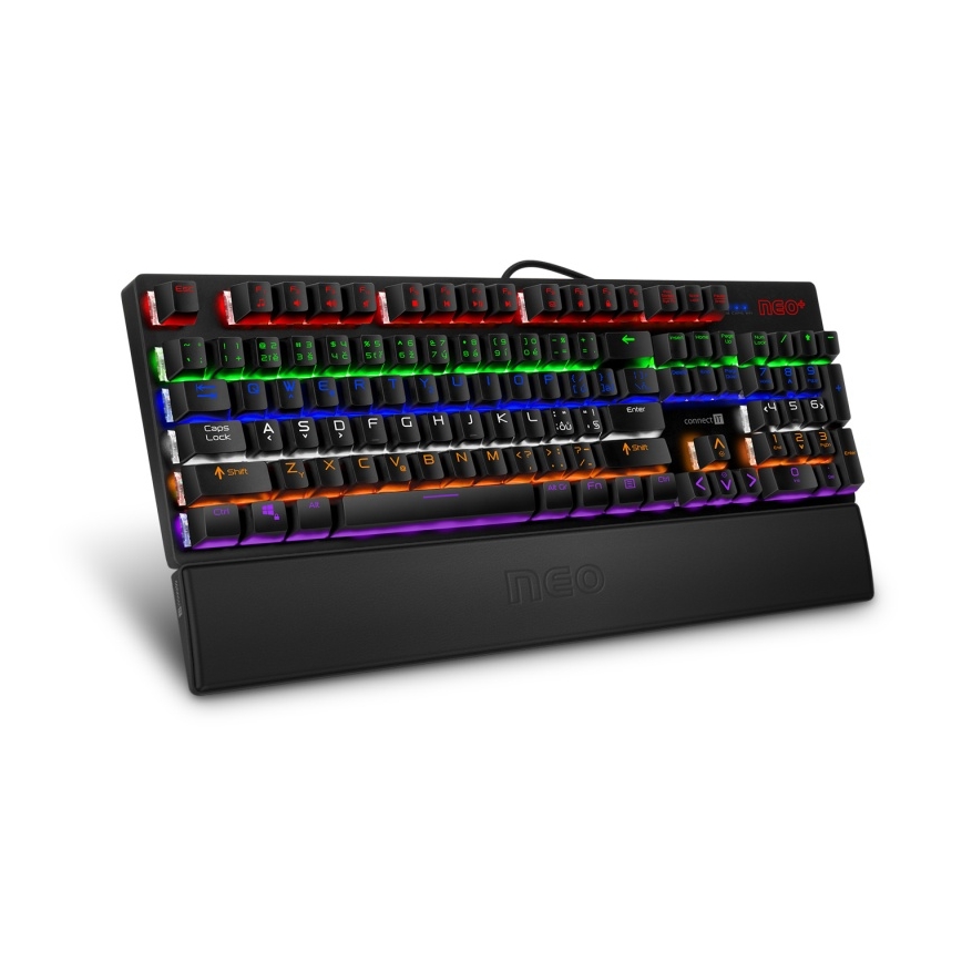 CONNECT IT CMP-3590-LG - Ергономічний килимок для клавіатури чорний