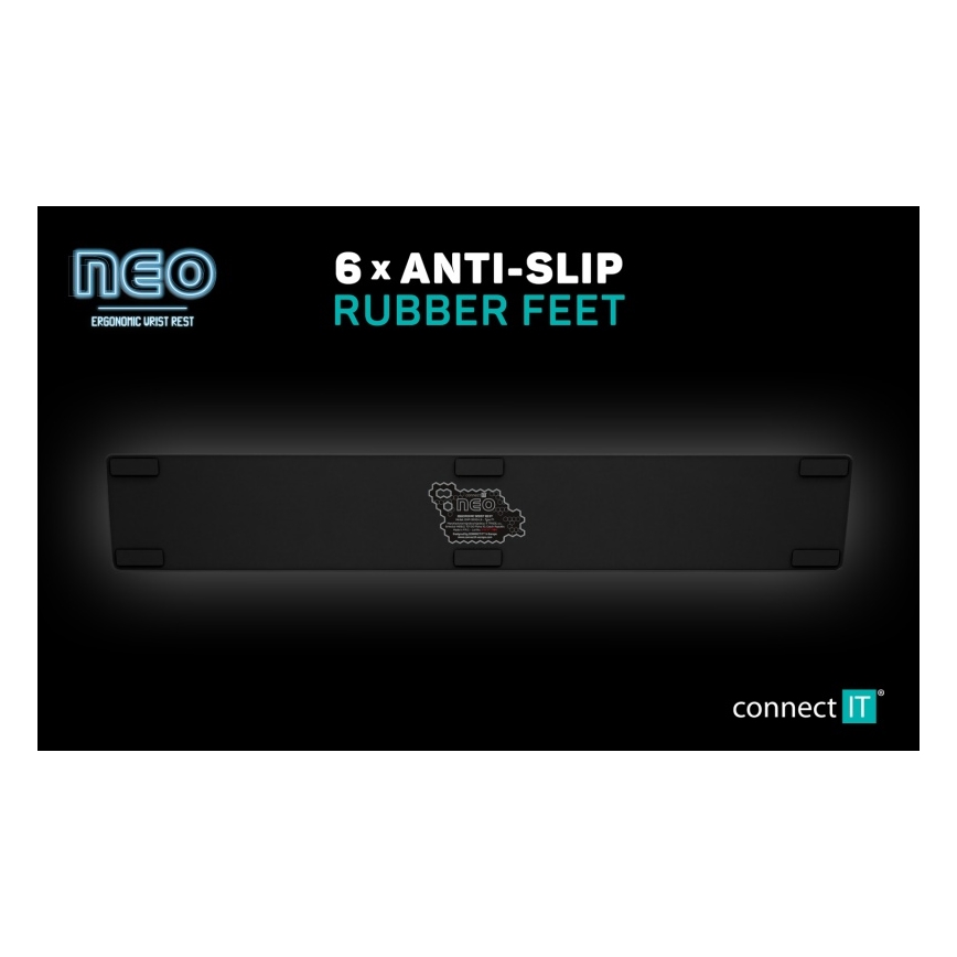 CONNECT IT CMP-3590-LG - Эргономичный коврик для клавиатуры черный