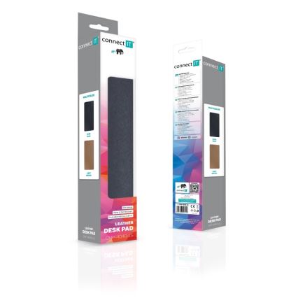 CONNECT IT CMP-4040-LG - Двусторонний коврик для клавиатуры и мыши 90x40 см синий/коричневый