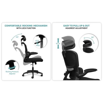CONNECT IT COC-2500-BK - Офісне крісло ForHealth DeltaPro чорне