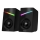 CONNECT IT CSP-1100-BK - НАБІР 2x LED RGB Ігровий динамік 6W/5V чорний