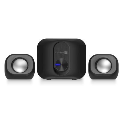 CONNECT IT CSP-2100-BK - Набор светодиодных колонок с сабвуфером 11W/5V черный