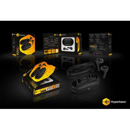 CONNECT IT HEP-5300-BK - Беспроводные наушники с микрофоном 300 mAh + 2x 35 mAh черный