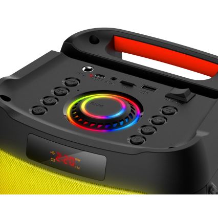 CONNECT IT HSP-3050-BK - LED Безпровідний динамік з мікрофоном 60W/5V 4500 mAh чорний + пульт дистанційного керування