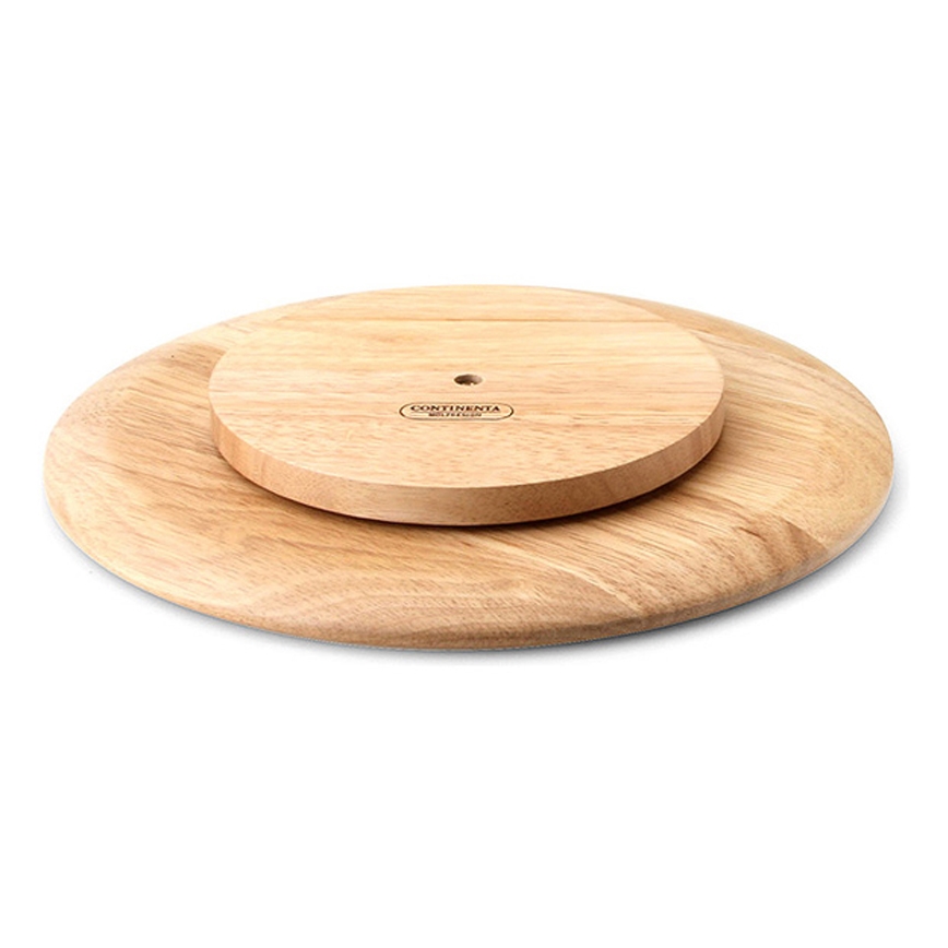 Continenta C3014 - Вращающийся поднос 40x3,5 см каучуковое дерево