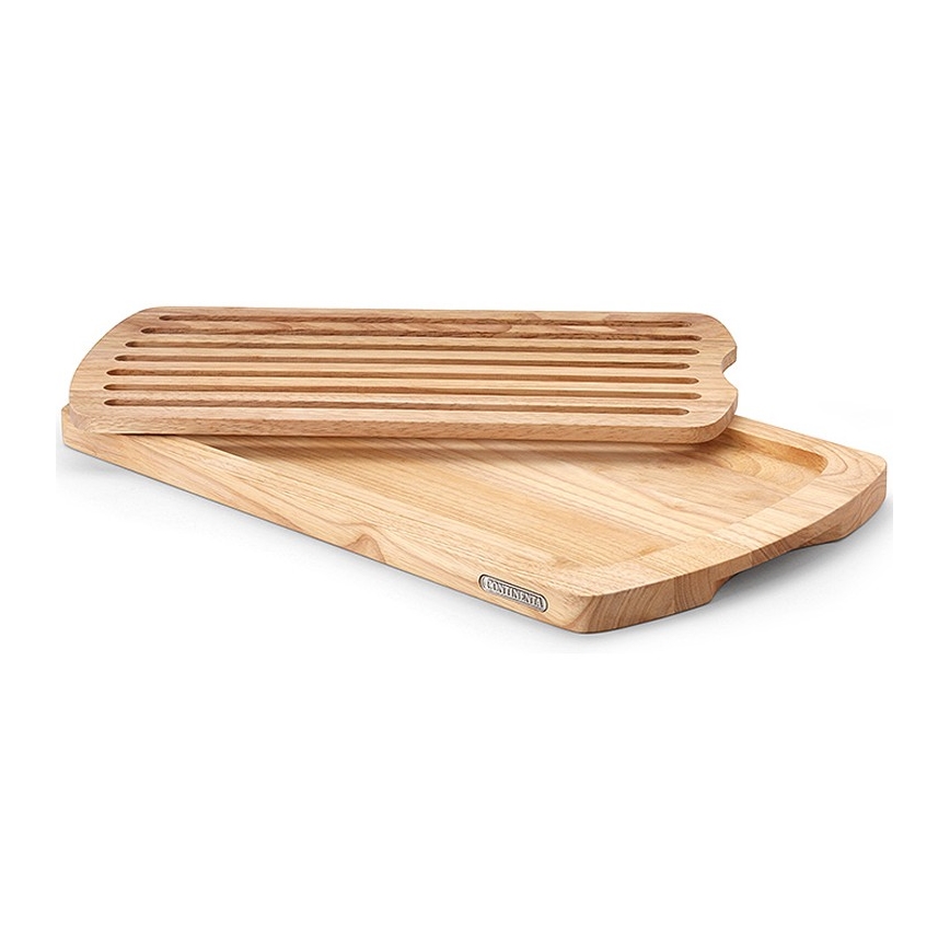 Continenta C3078 - Кухонна обробна дошка для хліба 45x26 см каучукове дерево