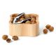 Continenta C3199 - Миска для орехов с орехоколом 24,5x24,5x8 см каучуковое дерево