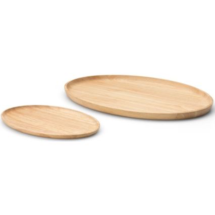 Continenta C3285 - Сервировочный поднос 36,5x25 см каучуковое дерево