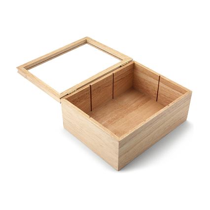 Continenta C3290 - Коробка для пакетиків чаю 23x17,5 см каучукове дерево