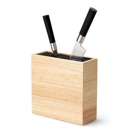 Continenta C3314 - Подставка для ножей с гибкой вставкой 22x9x21,5 см каучуковое дерево