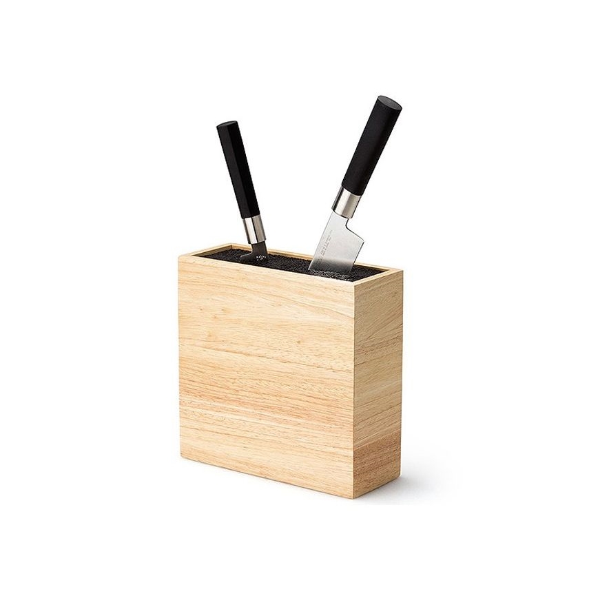 Continenta C3314 - Подставка для ножей с гибкой вставкой 22x9x21,5 см каучуковое дерево