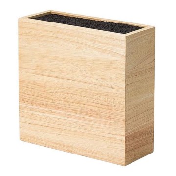 Continenta C3314 - Подставка для ножей с гибкой вставкой 22x9x21,5 см каучуковое дерево