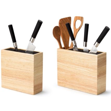 Continenta C3315 - Підставка для ножів з гнучкою вставкою та перегородками 27,5x9x21,5 см