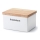 Continenta C3950 - Керамічний харчовий контейнер для продуктів з кришкою 17,5x13,5x11 см каучукове дерево