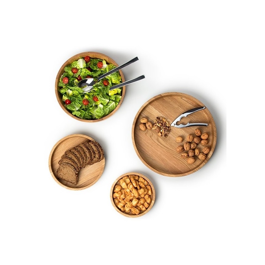 Continenta C4136 - Дерев'яна миска 31x12 см дуб