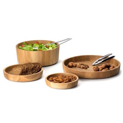 Continenta C4136 - Деревянная миска 31x12 см дуб