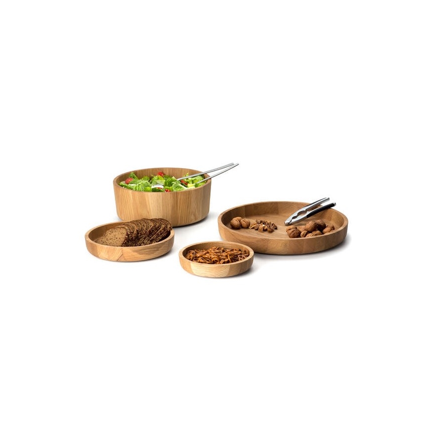 Continenta C4136 - Деревянная миска 31x12 см дуб