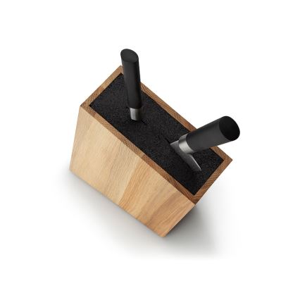 Continenta C4150 - Підставка для ножів з гнучкою вставкою 18x28,5 см дуб