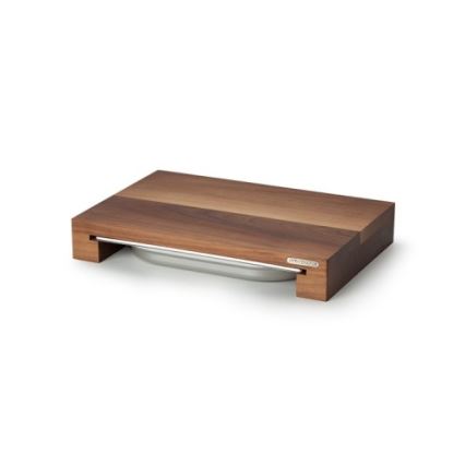 Continenta C4210 - Кухонная разделочная доска с миской 39x27 см ореховое дерево