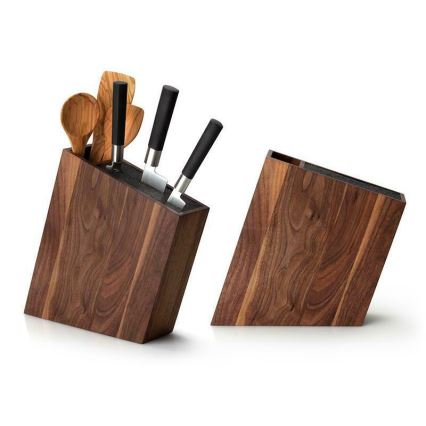 Continenta C4251- Підставка для ножів з гнучкою вставкою та перегородками 31x8x24,5 см горіх