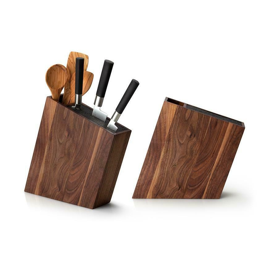 Continenta C4251- Підставка для ножів з гнучкою вставкою та перегородками 31x8x24,5 см горіх