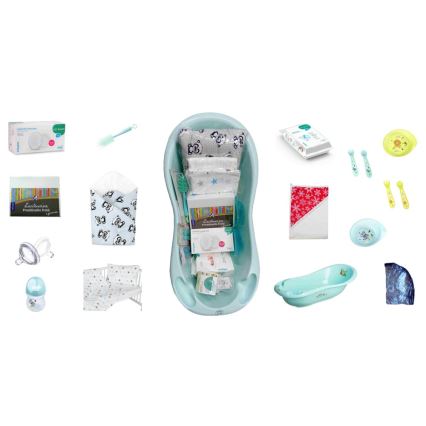 COSING - 16-предметний стартовий набір для новонародженого, м'ятний