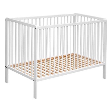 COSING - Детская кроватка 120x60 см бук/белый
