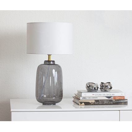 Cottex - Настольная лампа BLAKE 1xE27/8W/230V серая