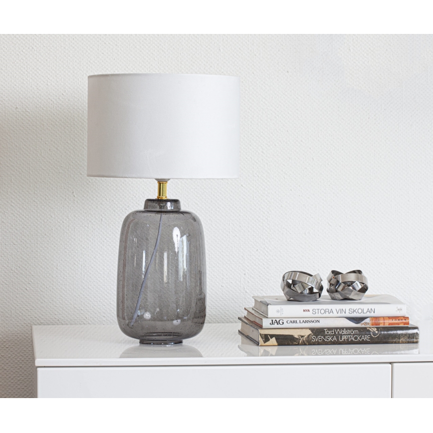 Cottex - Настольная лампа BLAKE 1xE27/8W/230V серая