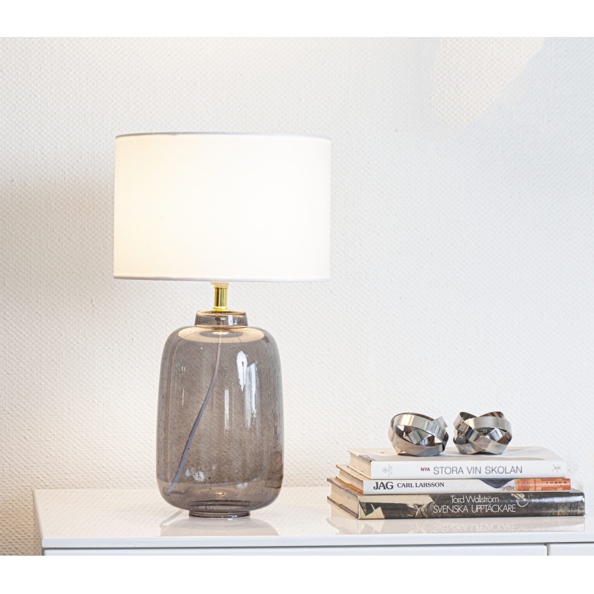 Cottex - Настольная лампа BLAKE 1xE27/8W/230V серая