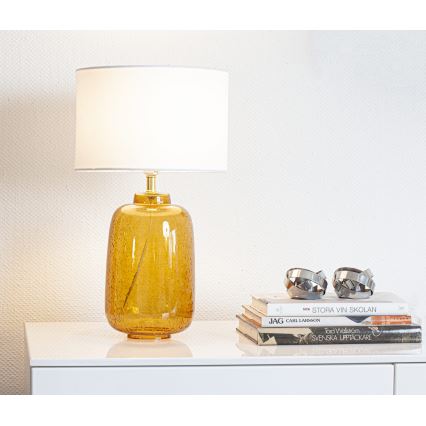 Cottex - Настільна лампа BLAKE 1xE27/8W/230V коричнева