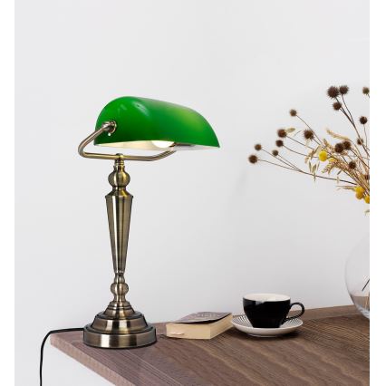 Cottex - Настольная лампа THE BANKER 1xE27/60W/230V