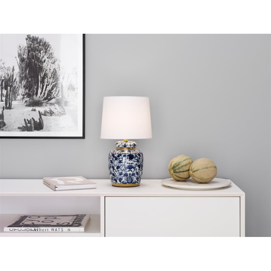 Cottex - Настольная лампа KLASSISK 1xE14/40W/230V синяя