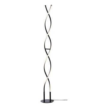 Cottex - LED підлогова лампа VINDLA LED/22W/230V чорна