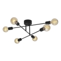 Cottex - Накладна люстра BATON 6xE27/60W/230V чорна