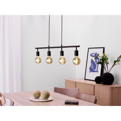 Cottex - Підвісна люстра на тросі ARC 4xE27/60W/230V