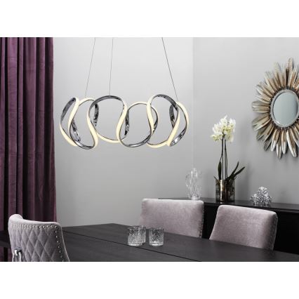 Cottex - светодиодная подвесная люстра на тросе WAVE LED/40W/230V