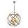 CRYSTALLINE Hanging Lamp 6xE27/40W/230V Gold