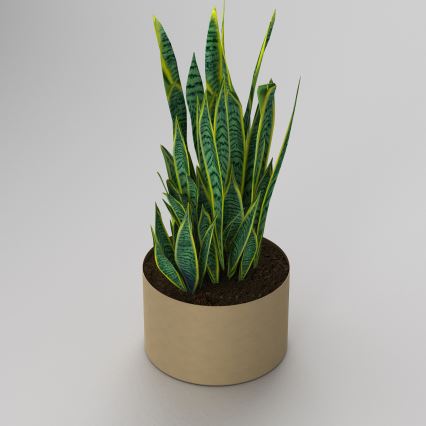 Цветочный горшок 11x17 см золотой