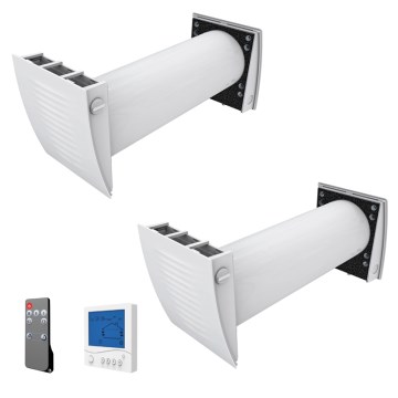 Dalap 55561 - Комплект із 2 рекуператорів для кімнати ZEPHIR SIMPLE DOUBLE 7,61W/230V