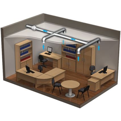 Dalap 8199 - Осевой вентилятор AP PROFI 100 25 Вт/230 В