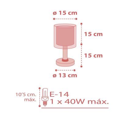 Dalber 41001S - Детская лампа DOTS 1xE14/40W/230V