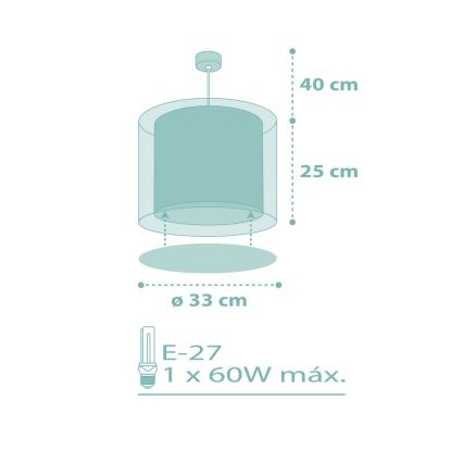 Dalber 41002H - Детская люстра DOTS 1xE27/60W/230V