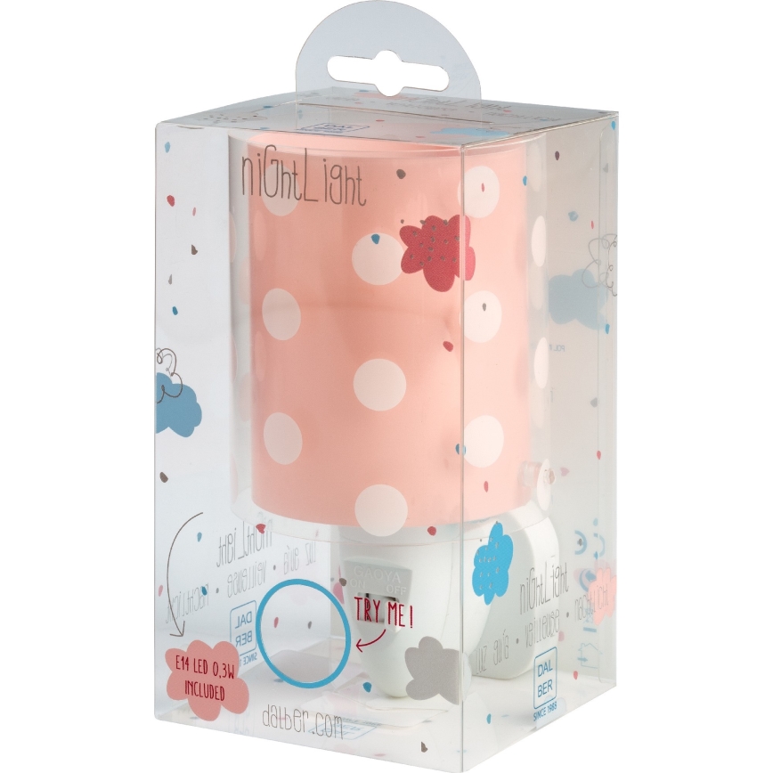 Dalber 41005S - Светодиодная лампа в розетку DOTS 1xE14/0,3W/230V