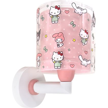 Dalber 41259 - Детская настенная лампа HELLO KITTY&FRIENDS 1xE27/15W/230V růžová