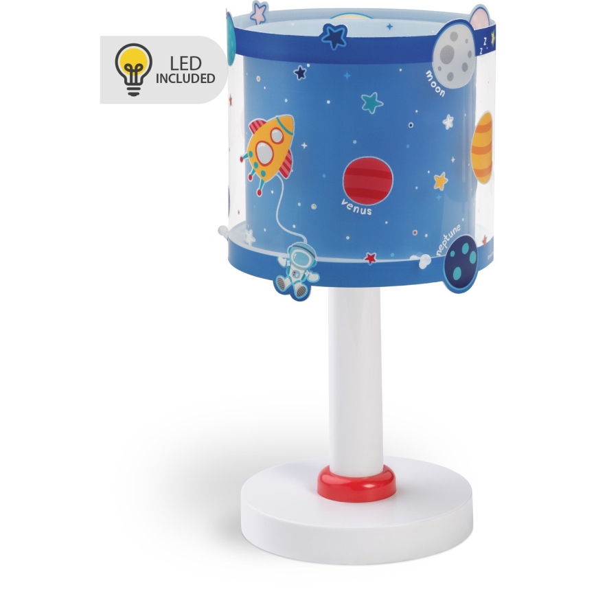 Dalber 41341N - LED дитяча лампа PLANETS 1xG4/4W/230V синя