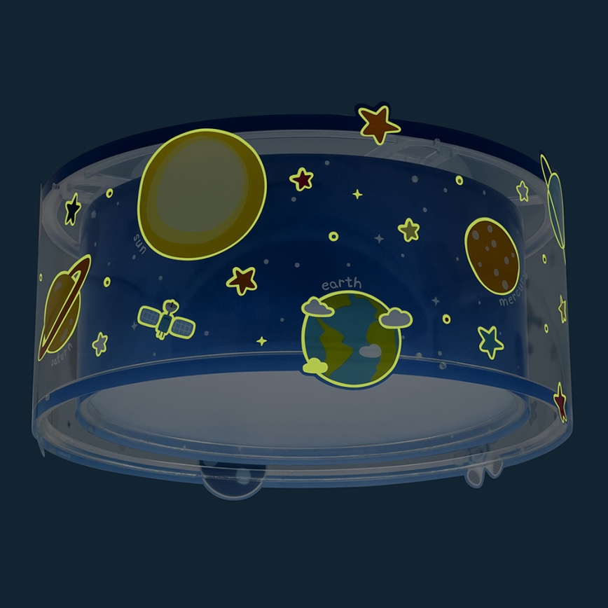 Dalber 41346 - Детский потолочный светильник PLANETS 2xE27/60W/230V
